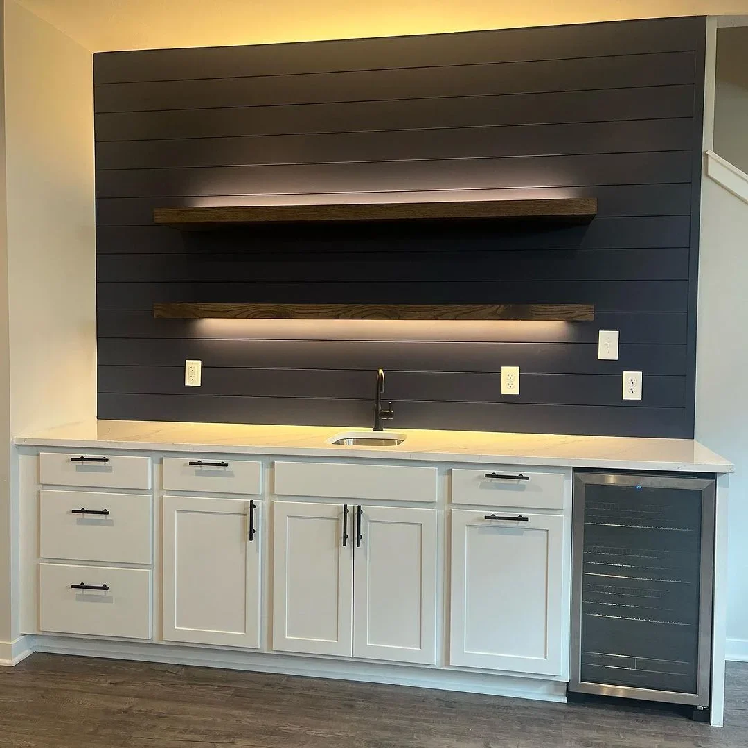 Radford Woodworks featured in Redfin's dry bar guide! Discover our expert advice on incorporating wine fridges for luxury home entertaining. Create your custom bar space. Contact us today.